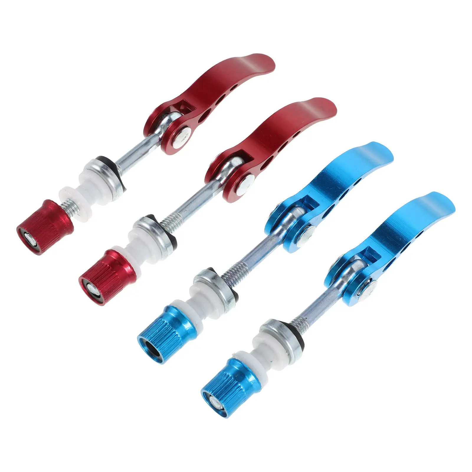 

4Pcs Bicycle Seatpost Quick Release Clamp High Strength Aluminum Alloy Bike Seat Locking Skewer Easy Installation Mountain