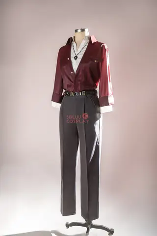 SBluuCosplay Sylus Cosplay Kostym Spel Kärlek och Deepspace Män Daglig Röd Kostym Kostym Sylus Qinche Cosplay 10 best sales Aki cosplay motorsågsman - №4