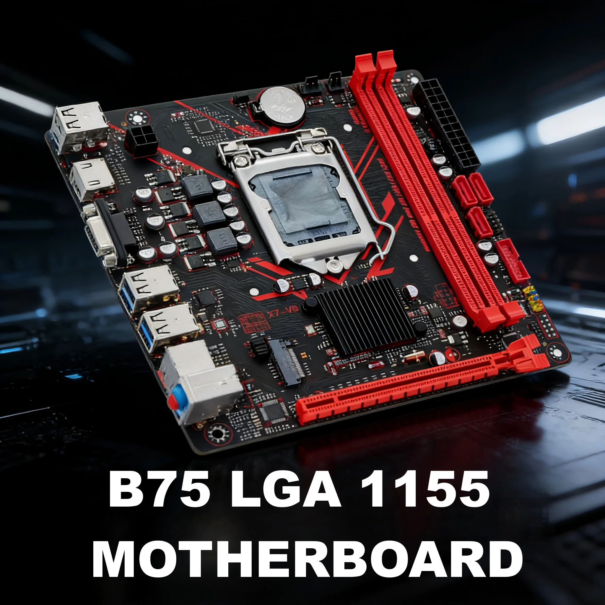 

Kllisre B75 Mainboard LGA 1155 Socket for Intel i3 i5 i7 2nd 3rd Gen DDR3 M.2 NVMe USB 3.0