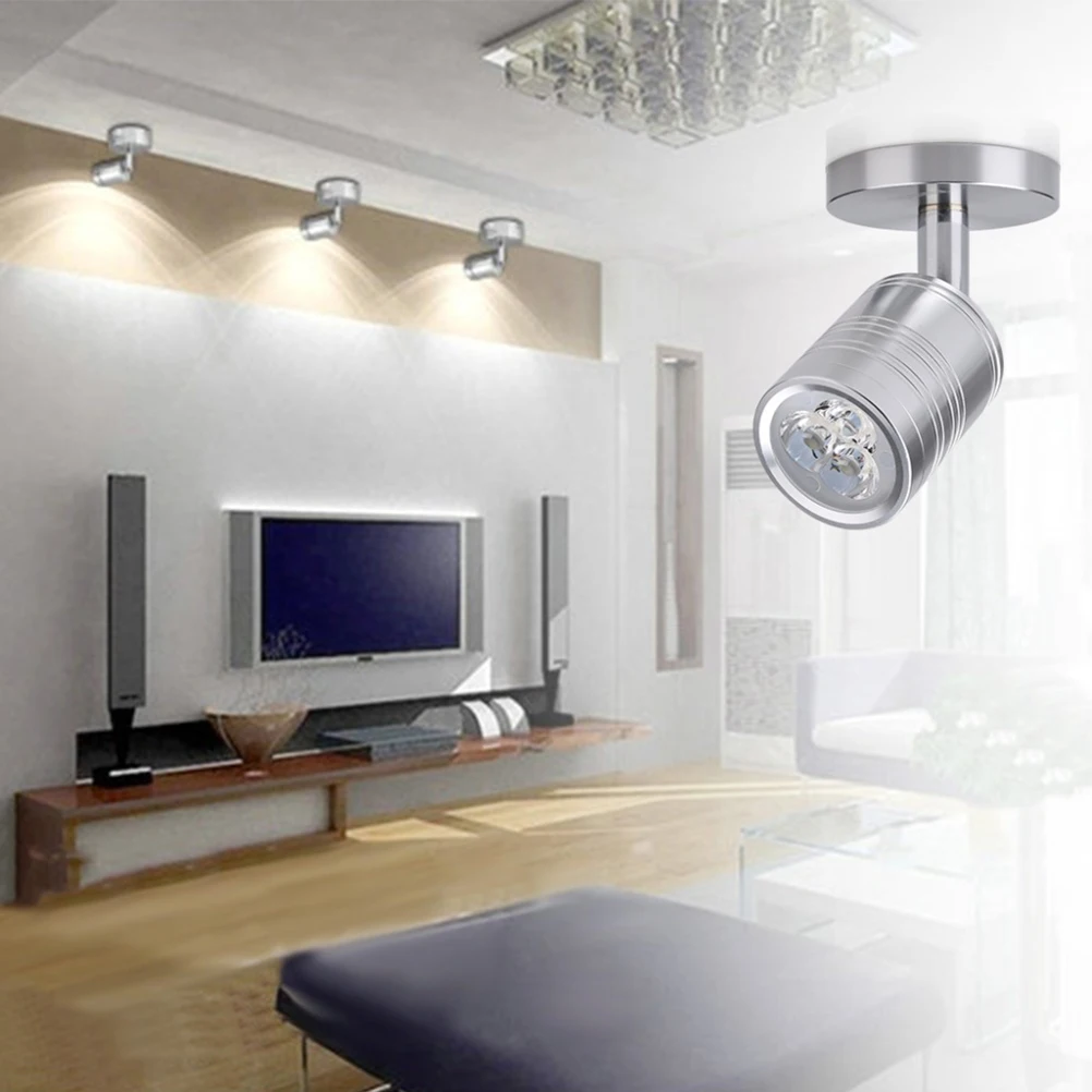 

LED Track Lighting Fixtures Warm Light Spotlights Energy Saving Indoor Ceiling Lamps Eye No Glare