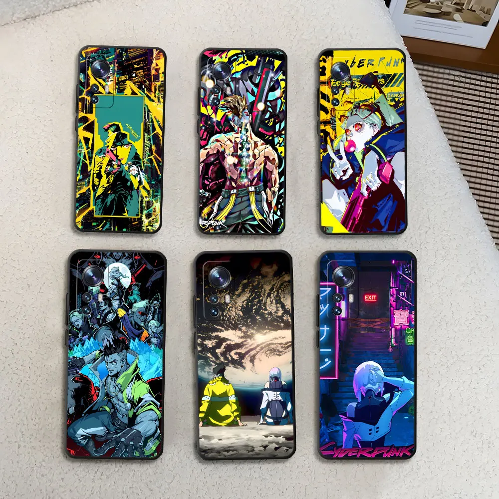 Чехол Cyberpunk Edgerunners для Xiaomi Mi 9 13T 10T 11 Lite 5G NE 11T Pro Pocophone F1, черный чехол из ТПУ для мобильного телефона