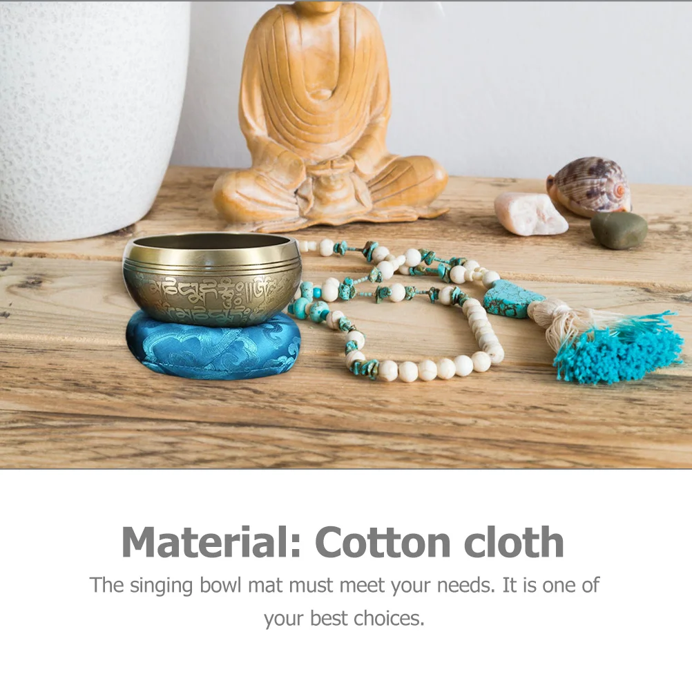 

Buddha Sound Bowl Cushion Nepal Handmade Exquisite Design High Grade Cotton Cloth Fix Singing Bowl Practical Beautiful Long