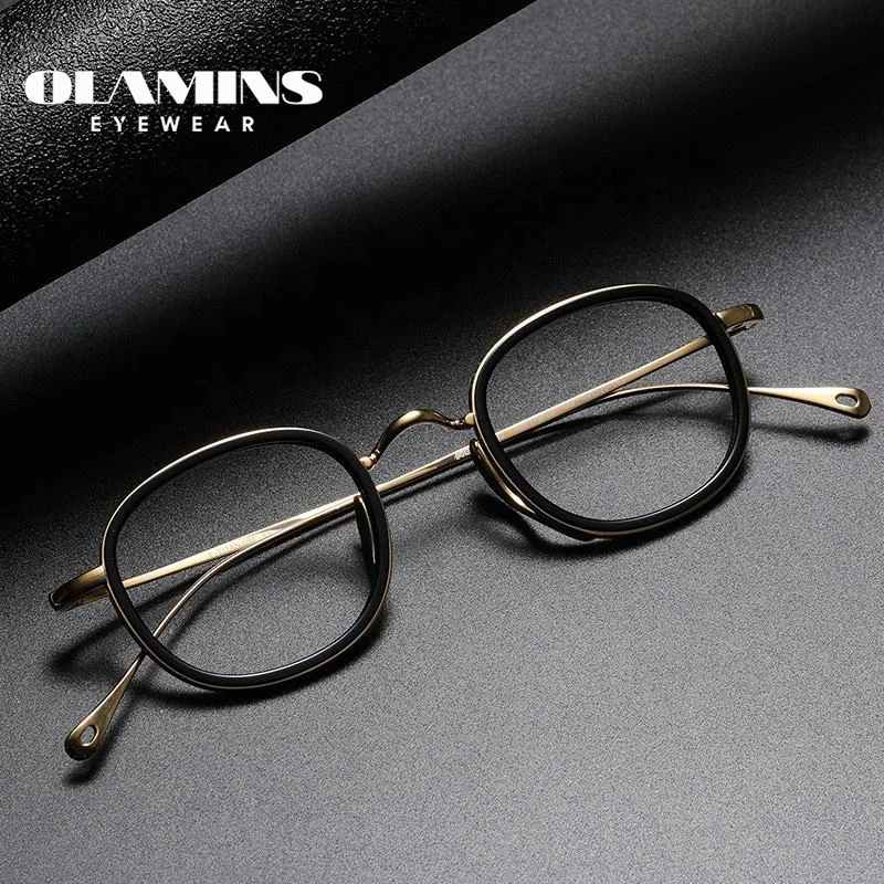 

OLAMINS​ New Progressive Eyeglasses Anti Blue Light Blocking Optical Frame Fashion Designer Computer Glasses KMN7309