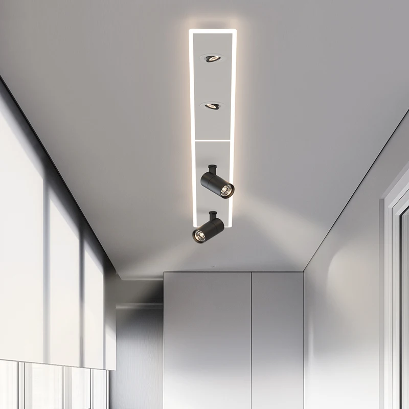 Walk-in Closet Linear Ceiling Light Luxury Villa Bedroom LED Corridor Light Modern Minimalist Balcony Entryway Sunroom Spotlight