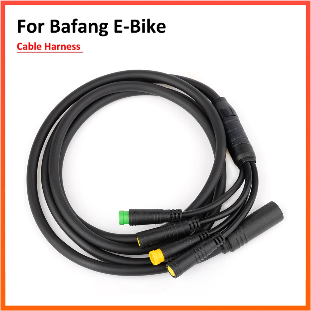 Waterproof 1T4 EB-Bus Cable Harness for Bafang BBS BBS01 BBS02 BBSHD Mid Motor Display Brake Lever Thumb Throttle Connector