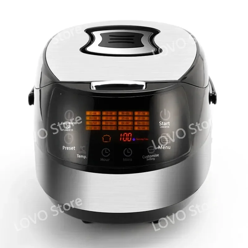 3D  multiple function stainless steel digital electric rice cooker automatic  for home use