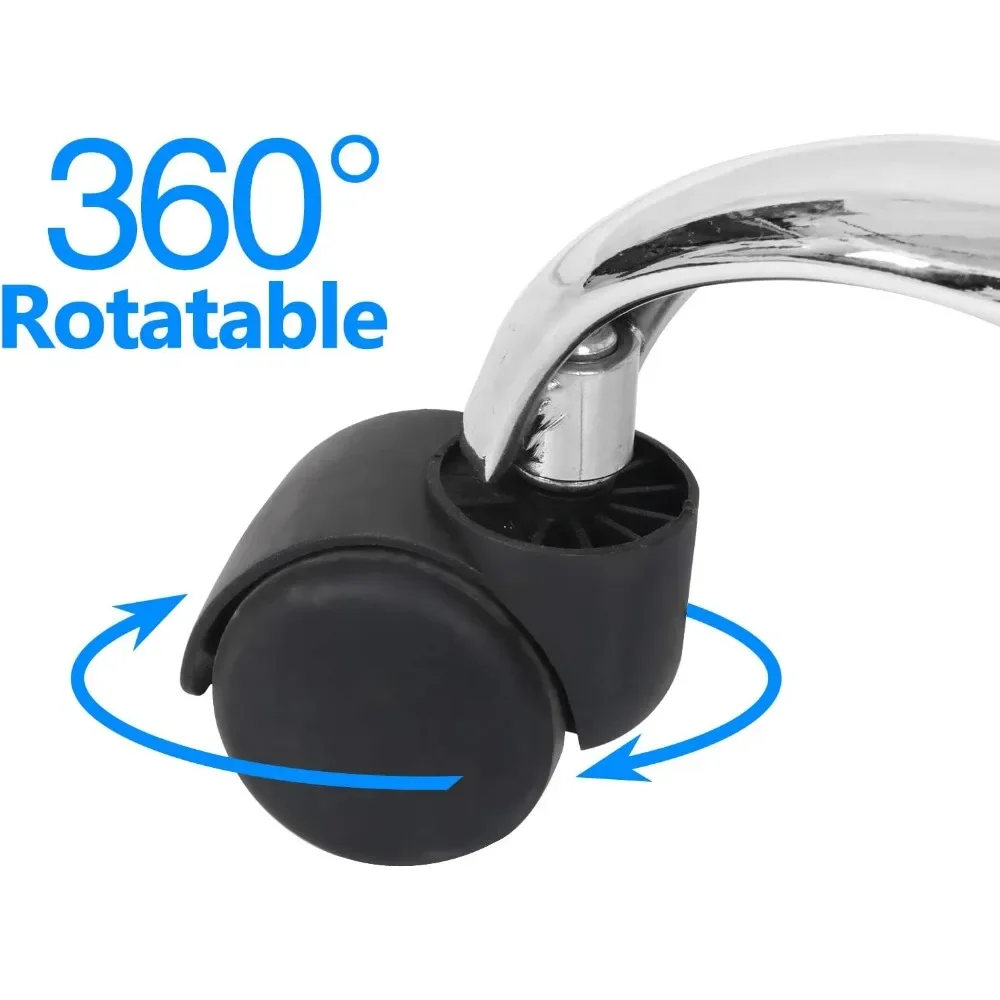 Höhenverstellbarer, drehbarer Salonhocker, hydraulischer ergonomischer Stuhl aus PU-Leder mit Rollen der Rückenlehne für Büroarbeit, Tätowierung