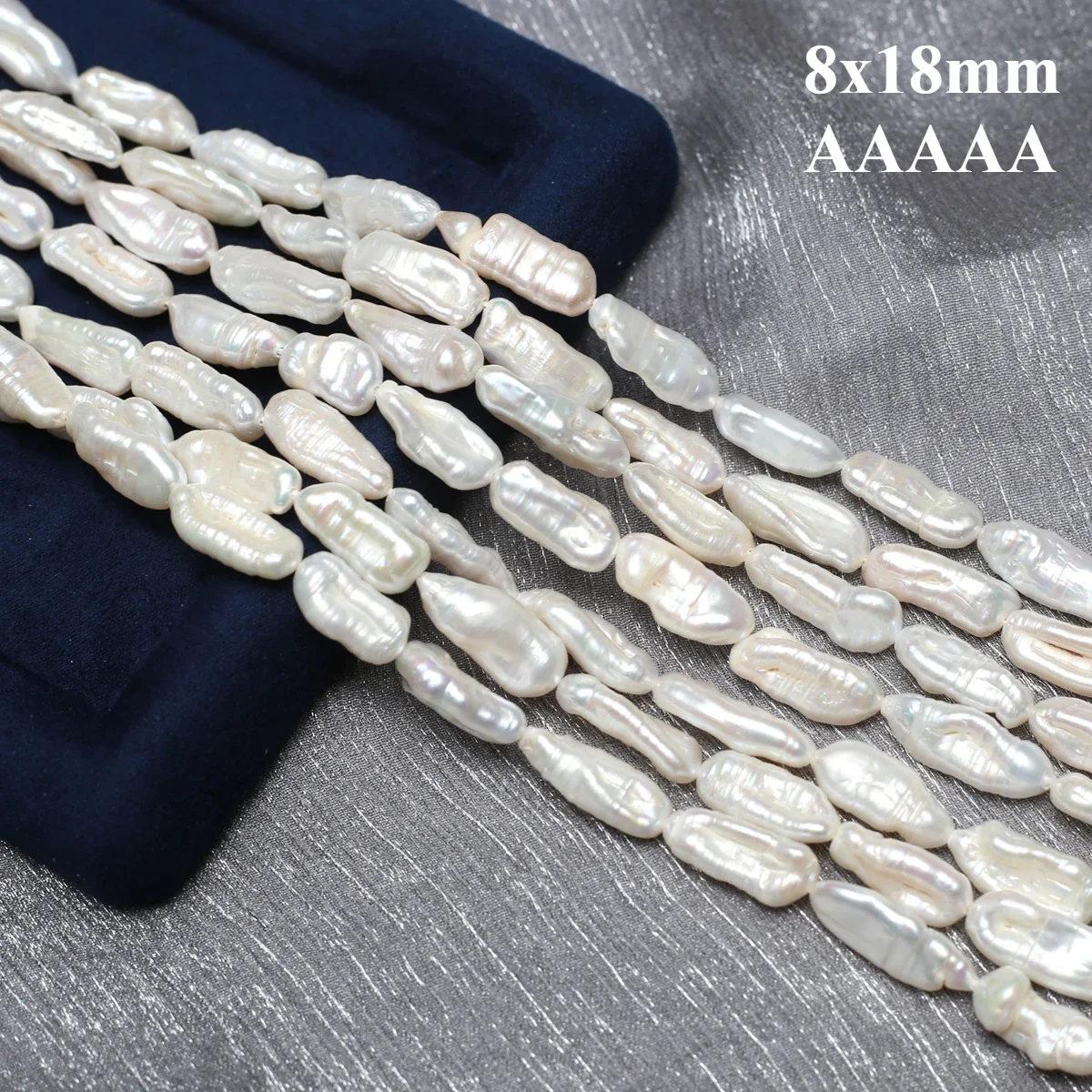 

8x18mm 5A Natural Freshwater Pearls Baroque Shaped Barrel Beads Gift for Women Jewelry Make DIY Necklace Bracelet Accessories