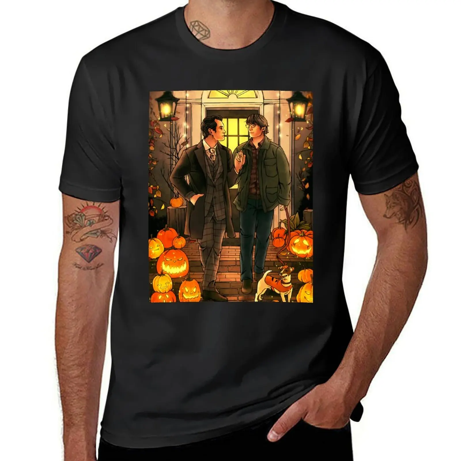 Halloween Date T-Shirt customs customizeds Men's cotton t-shirt