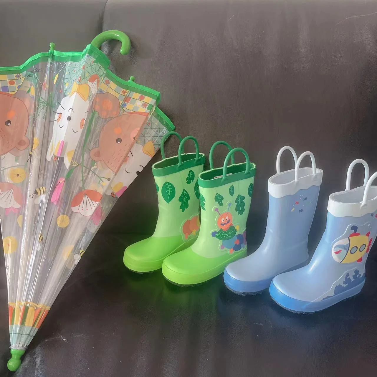 

Original cartoon kids cute Rain Boots Student Rain Boots Children's Fashion Shoes Non-Slip Short shoes