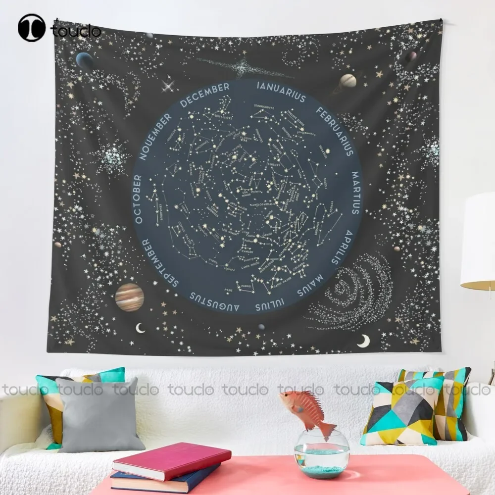 Come With Me To See The Stars Tapestry Horizontal Tapestry Wall Hangings Blanket Tapestry Bedroom Bedspread Decoration