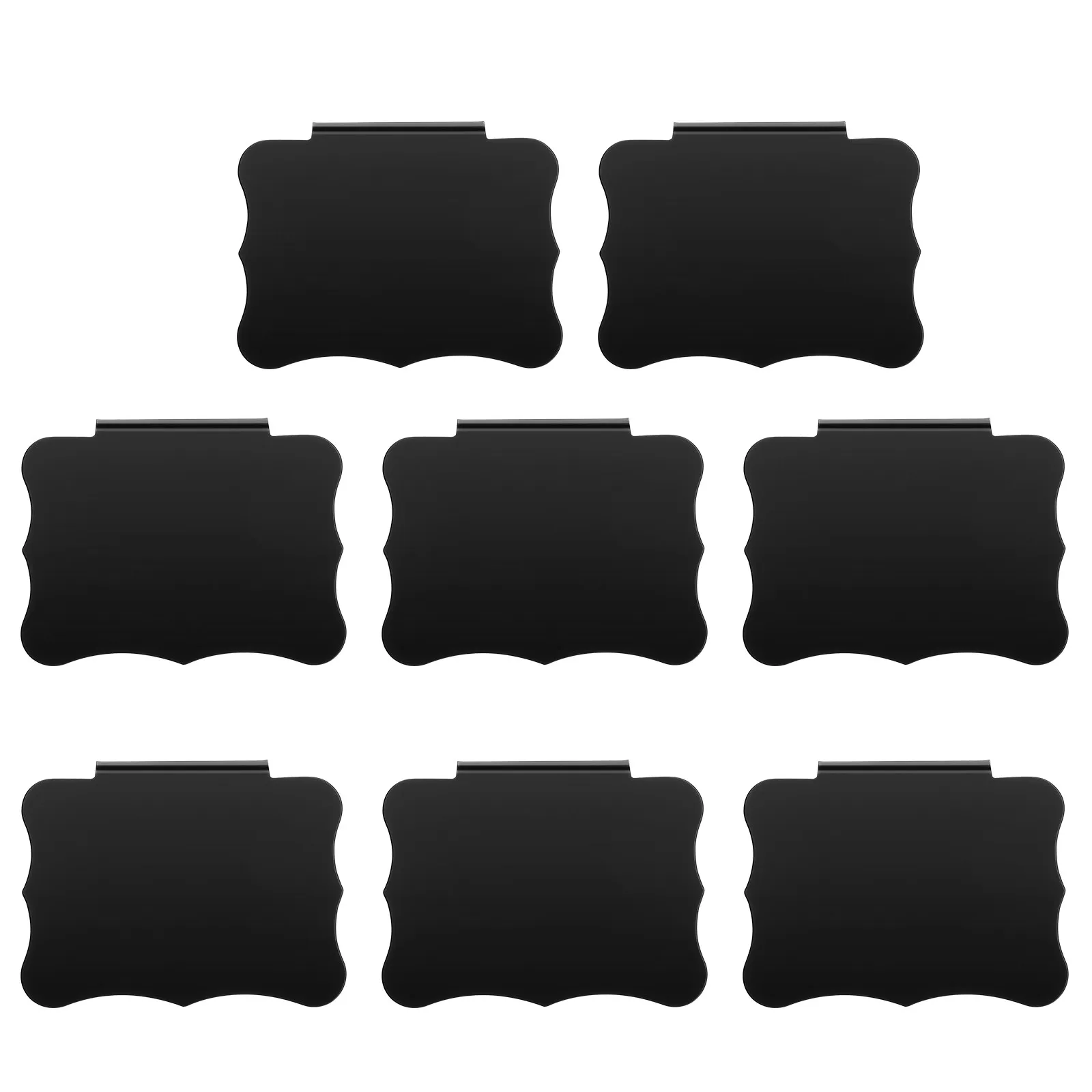 

Storage Bin Labels 8pcs Clip On Chalkboard Tags Removable Pantry Stickers Plastic Basket Label Organizer Black
