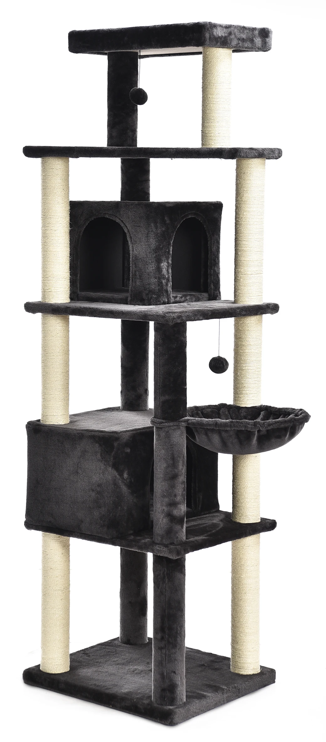 

inches high activity center stable comfortable perch apartments cat tree tower with scratch column