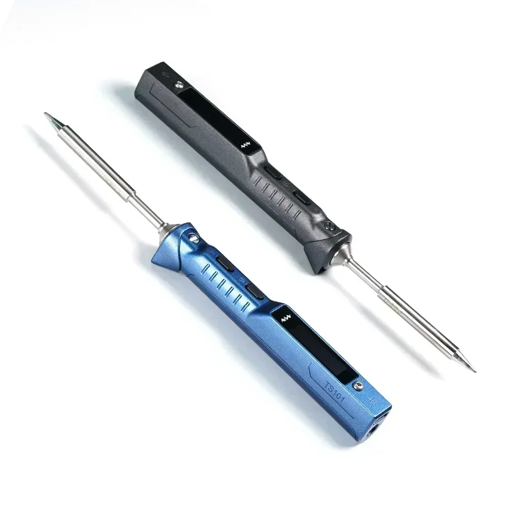 TS101 Blue Smart Soldering Iron BC2 Tip 90W Portable DC USB-C Interface For Welding Tools Constant Adjustable Temperature