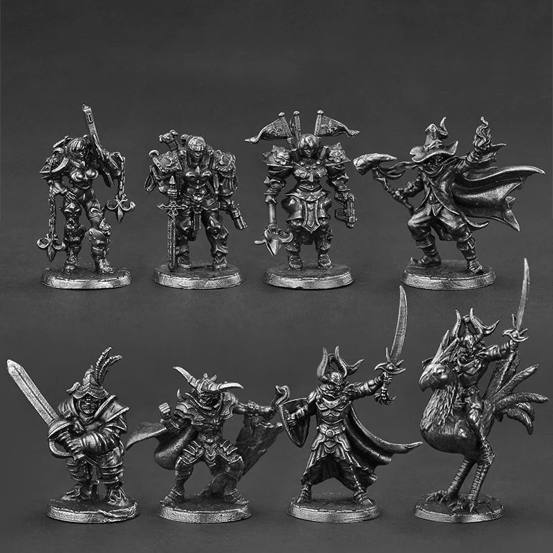 Adventurers' Association Armor Samurai Statuette Figure Military Garage Kit DIY Miniatures Vintage Metal Soldiers Model Statue