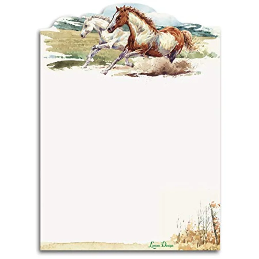 

Sticky Notes - Designer Self-Stick Note Pad for Home or Office Self-Adhesive Notepad 75-Sheets Wild Mustang