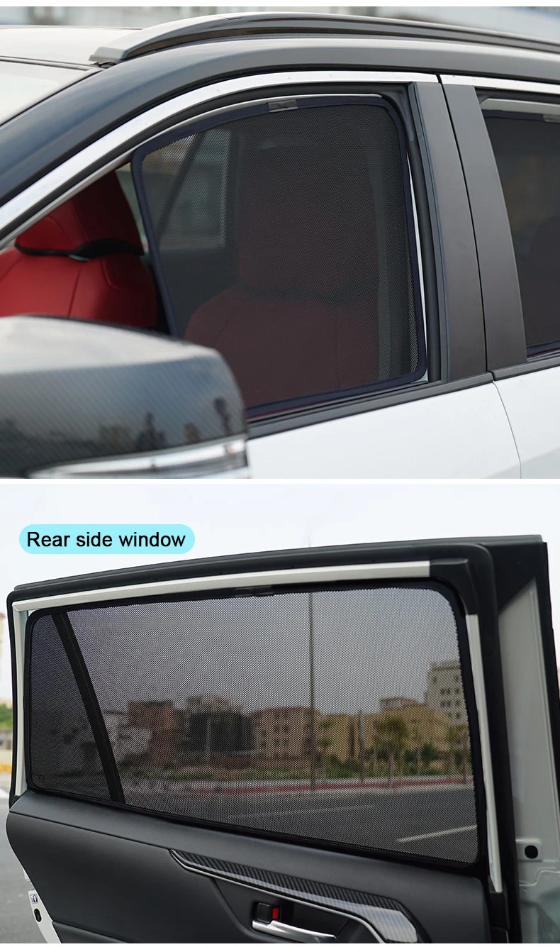 Car Mesh Sunshade For Tesla Model Y Accessories ModelY 2020~2024 2021 2022 2023 Magnetic Window Sun Visor Shades Auto Curtains - Image 5