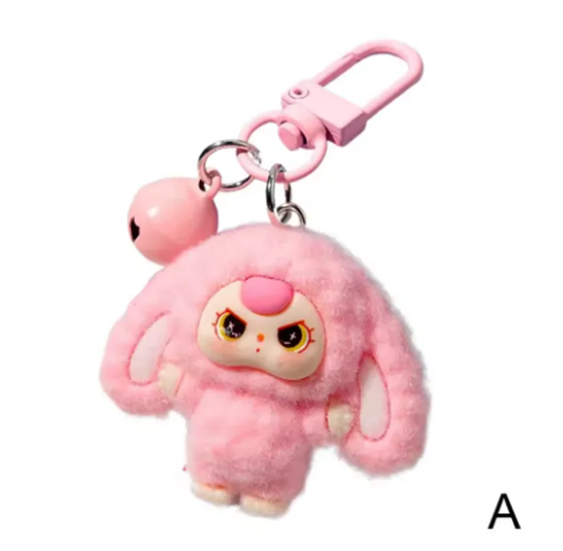 Cute Mini Rabbit Plant Baby Desktop Ornaments In 10 Colours Cartoon Character Keychain Pendant Decorative Accessories BABY THREE