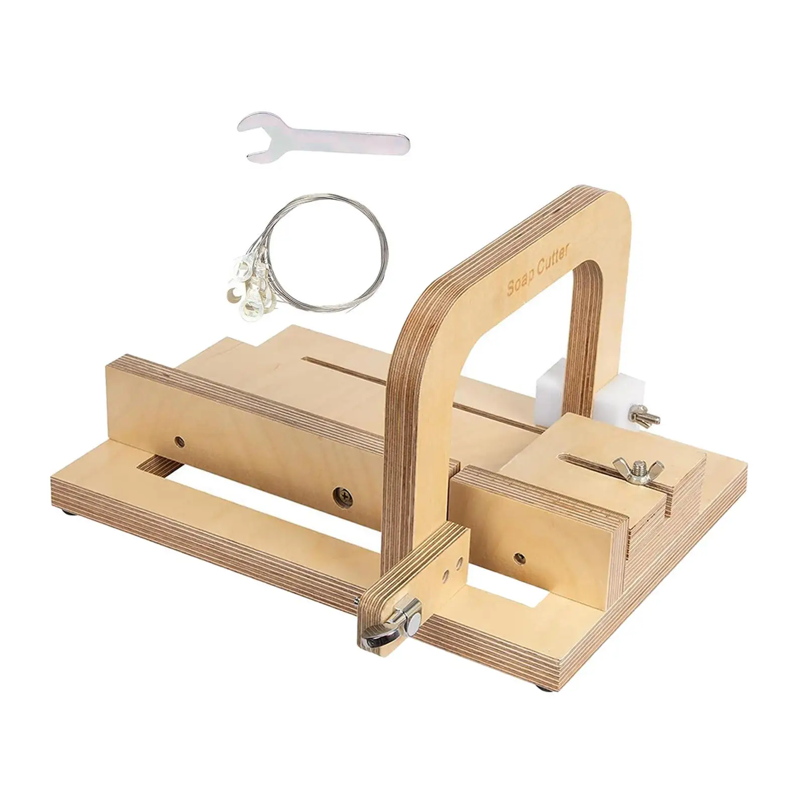 Wooden Soap Cutter Soap Model Tools Lightweight Handmade Adjustable Soap Trimmer Wire Cutting Machine for DIY Butter