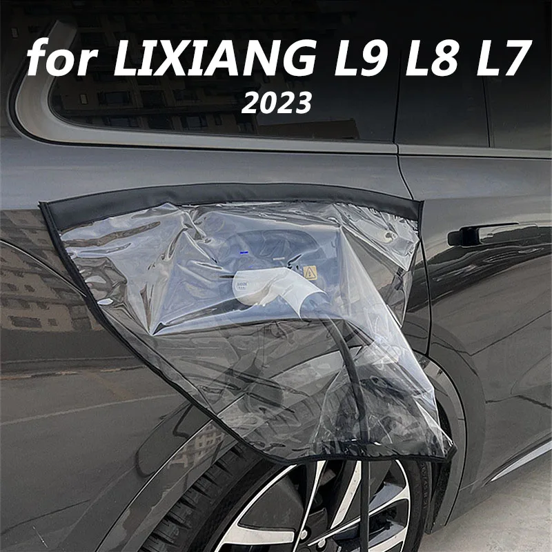 for LIXIANG L9 L8 L7 2023 Car exterior decoration accessories, charging port, rain eyebrow, rain shield film