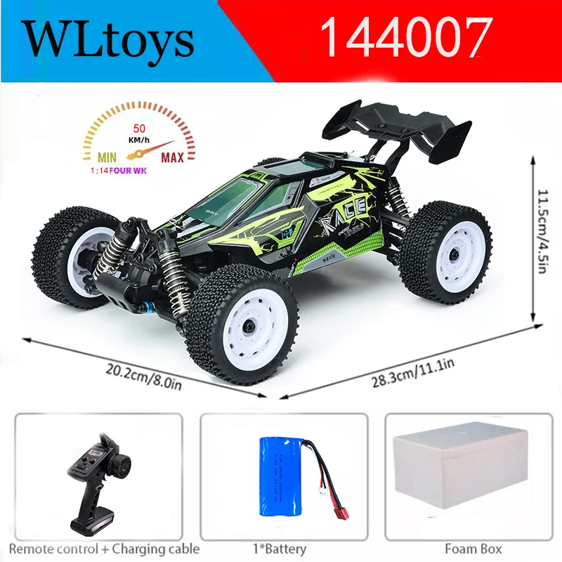 WLtoys 144010/144007 2.4G Yarış RC Arabası 70 km/s Fırçasız Motor