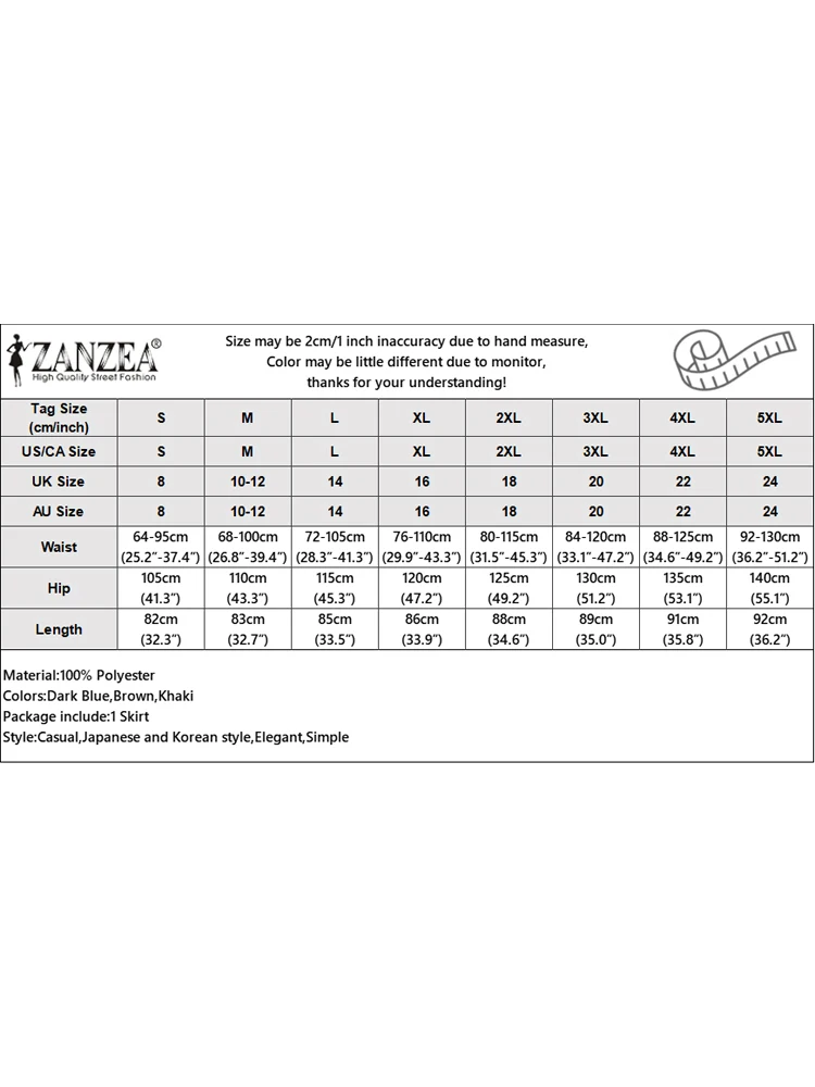 Women Midi Faldas ZANZEA Fashion Autumn Long Skirts Elegant Office Saia Jupes Pockets Solid Casual Loose Elastic Waist Bottoms