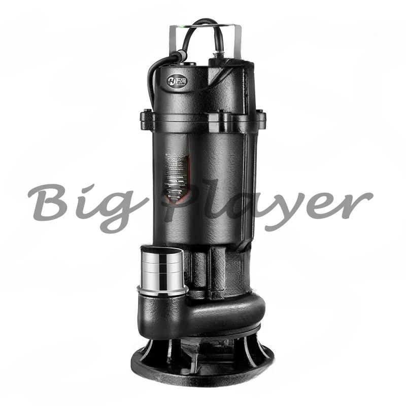 

220V Cutting Pump Sewage Septic Tank Submersible Sewage Biogas Tank Pumping Agricultural Irrigation