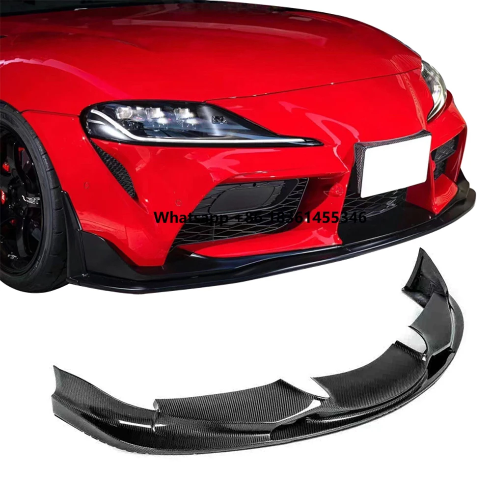 

For Supra A90 A91，After actual vehicle installation Auto Body System Car Bumpers 3D Design Dry Carbon Fiber Front Lip