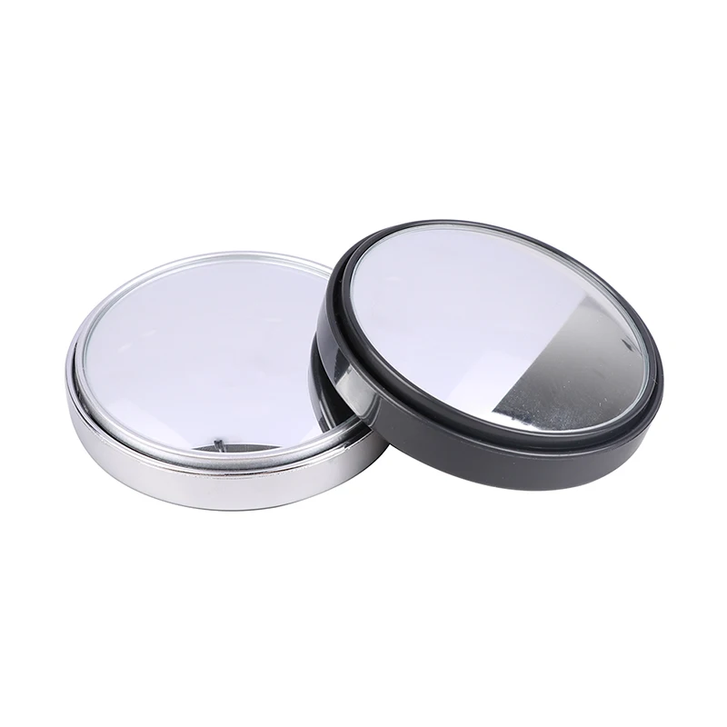 2PCS 75MM 3R-036 Stick-on Convex Blind Spot Rearview Mirror With Adjustable Wide Angle