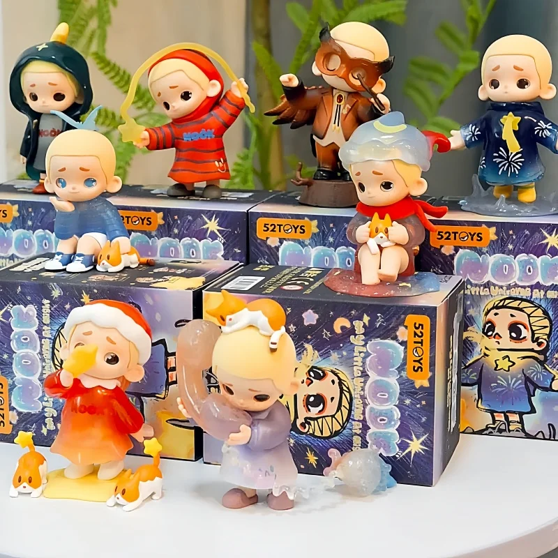 52toys Nook My Little Universe At Night Blind Box Action Figure Random Collectible Toy Desktop Decoration Birthday Gifts