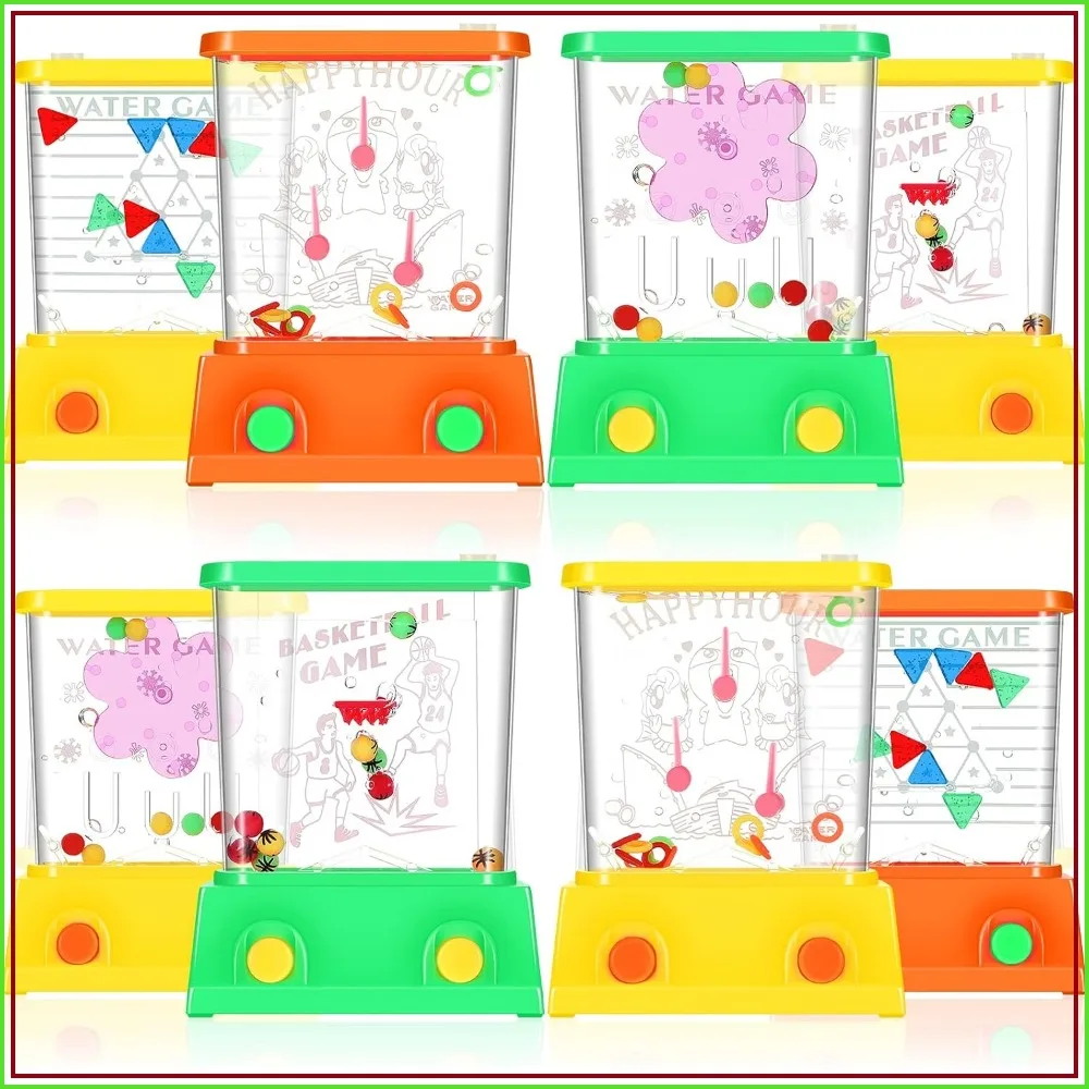 60 Pcs Water Ring Toss Handheld Game Bulk Retro Pastime Games Party Favor Basketball Fun Gifts Without Water