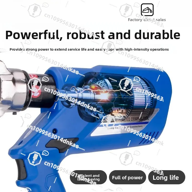 Electric Hydraulic Pliers HL-400 Rechargeable Crimping Pliers 300 Crimping Cold-pressed Copper and Aluminum Terminals EZ Lithium
