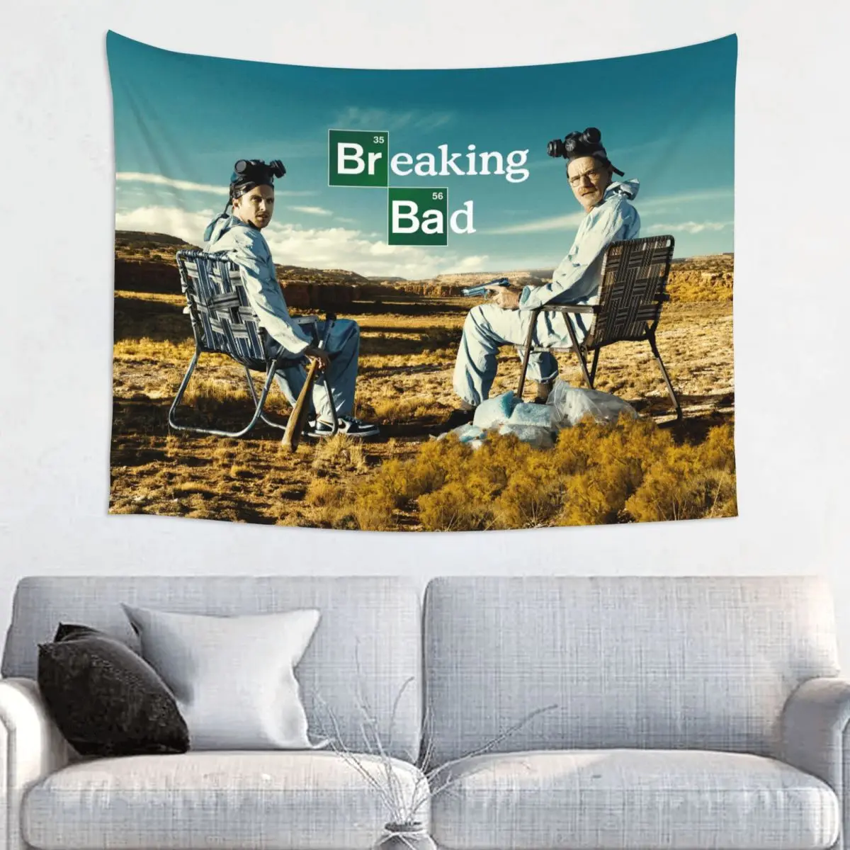 Breaking Bad Walter Jesse Tapestry Hippie Fabric Wall Hanging Bryan Cranston Aaron Paul Wall Decor Curtain Witchcraft Blanket