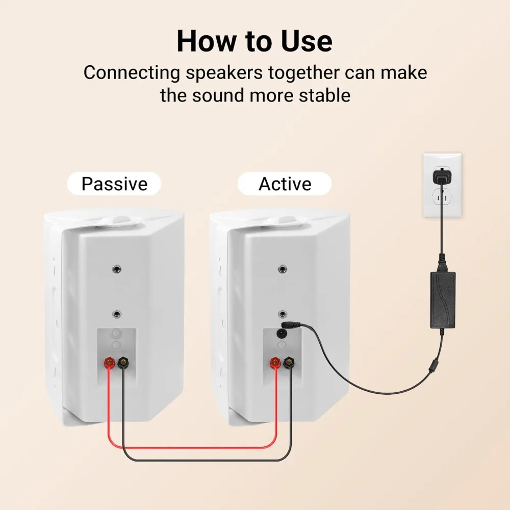 ترقية جديدة بيضاء، 6.5 بوصة مكبرات صوت بلوتوث داخلية وخارجية مقاومة للماء سلكية مثبتة على الحائط مكبرات صوت نشطة 400 وات-بيع ساخن! #5