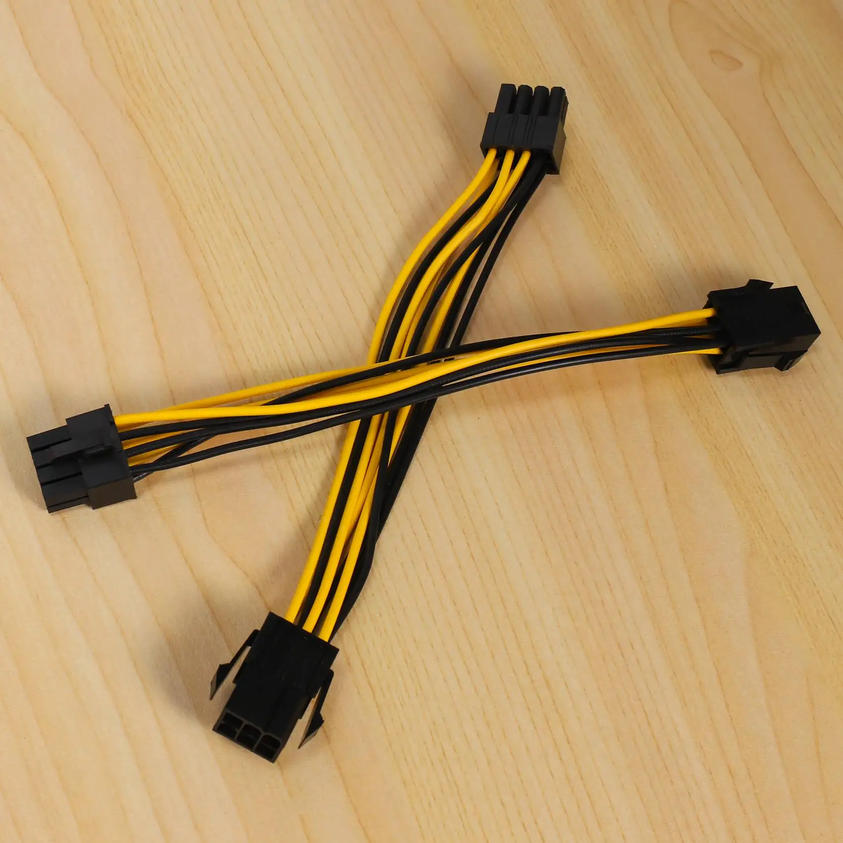 2 Pack Graphics Card 6 Pin to 8 Pin PCIe Adapter Power Cable (GPU Video Graphics Card Power Cable) 7.8 Inch