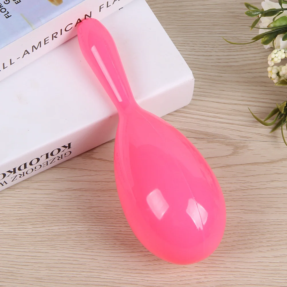 6 個 19 センチメートルソリッドカラーマラカスプラスチックサンドボール子供の手と目の調整リズム教育ツール子供音楽シェイカー