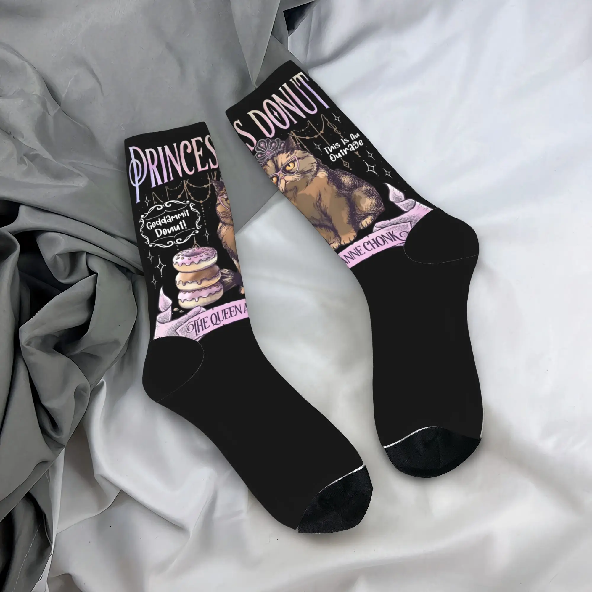 

Autumn Winter Harajuku Unisex Princess Donut Dungeon Crawler Carl Socks Sweat Absorbing Soccer Socks