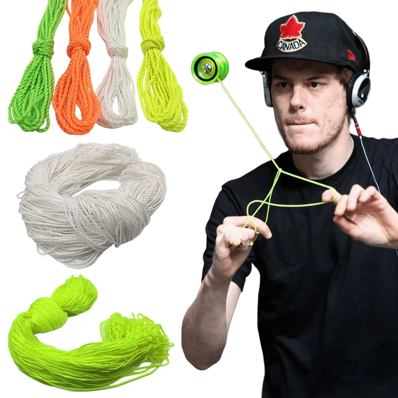 20pcs/Pack Muti-Color YoYo String Rope 105cm Length Polyester Cotton Rope Replacement Accessories Professional Practice Prop ZYF