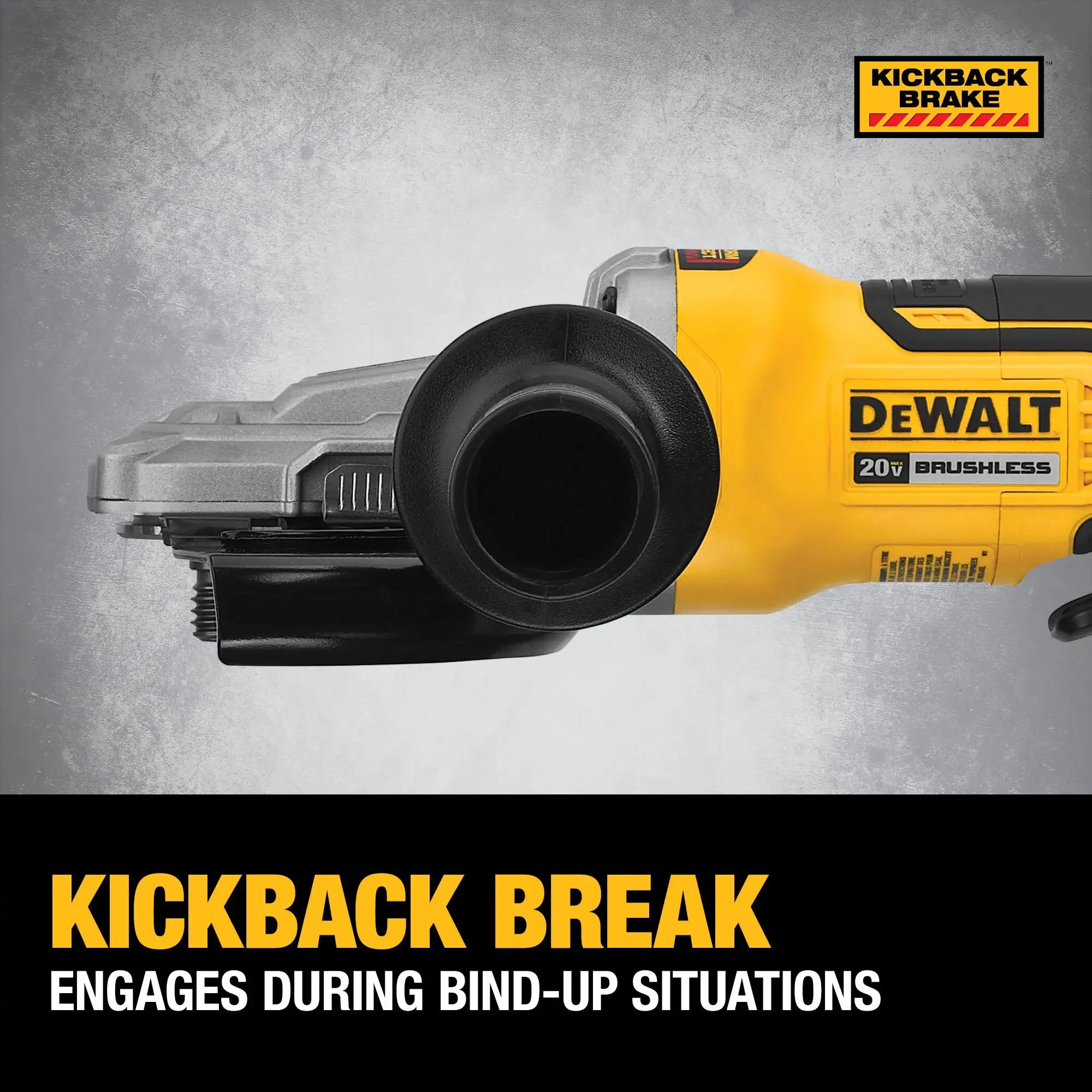 DEWALT DCG413FB Brushless Cordless Paddle Switch 125MM 5in. Angle Grinder 20V Lithium Power Tools