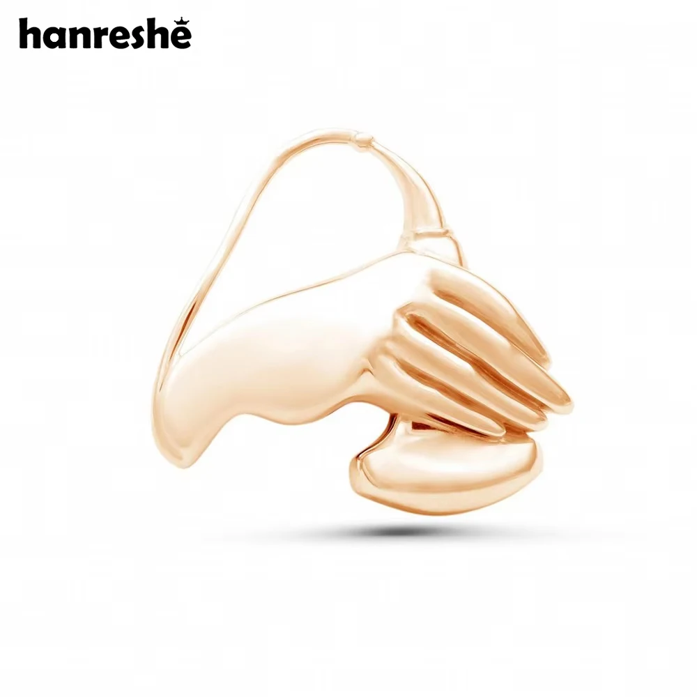 Hanreshe broche médico com sensor ultrassônico, cor dourada, obstetrícia, ginecologia, lapela, joia, presente para médico, enfermeira, mãe