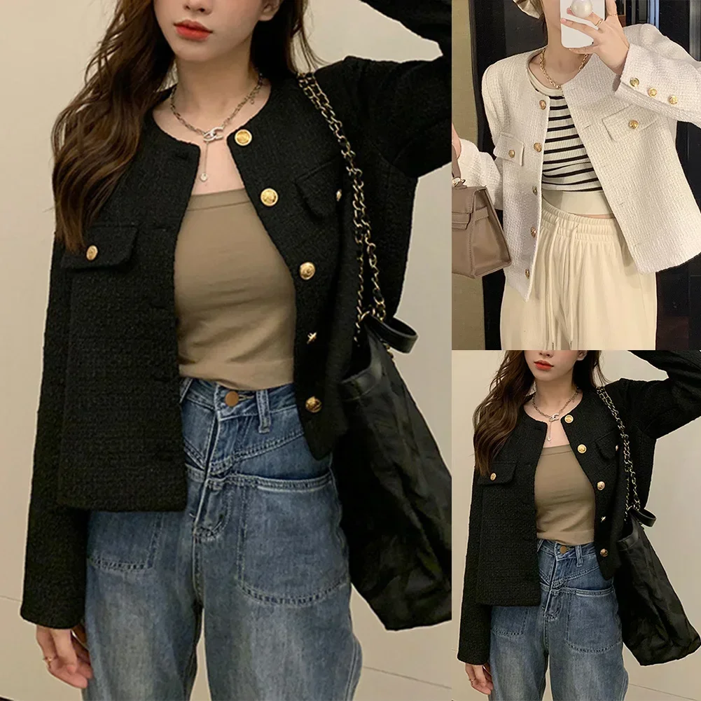 Top versatili da pendolarismo con giacca corta francese di nuova moda da donna