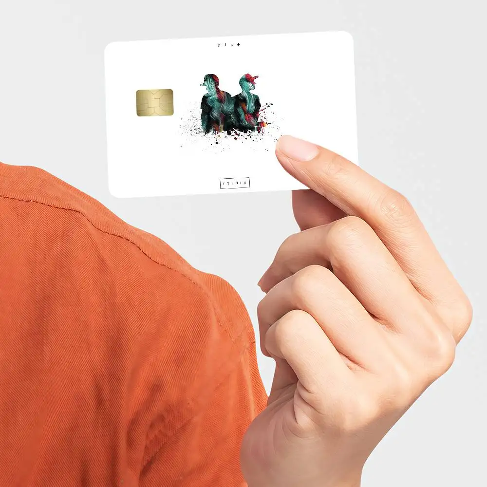 Funny Group T-TrinixS Bank Credit Cards Bus Pass Stickers Cool Decoration Waterproof 4PCS Card