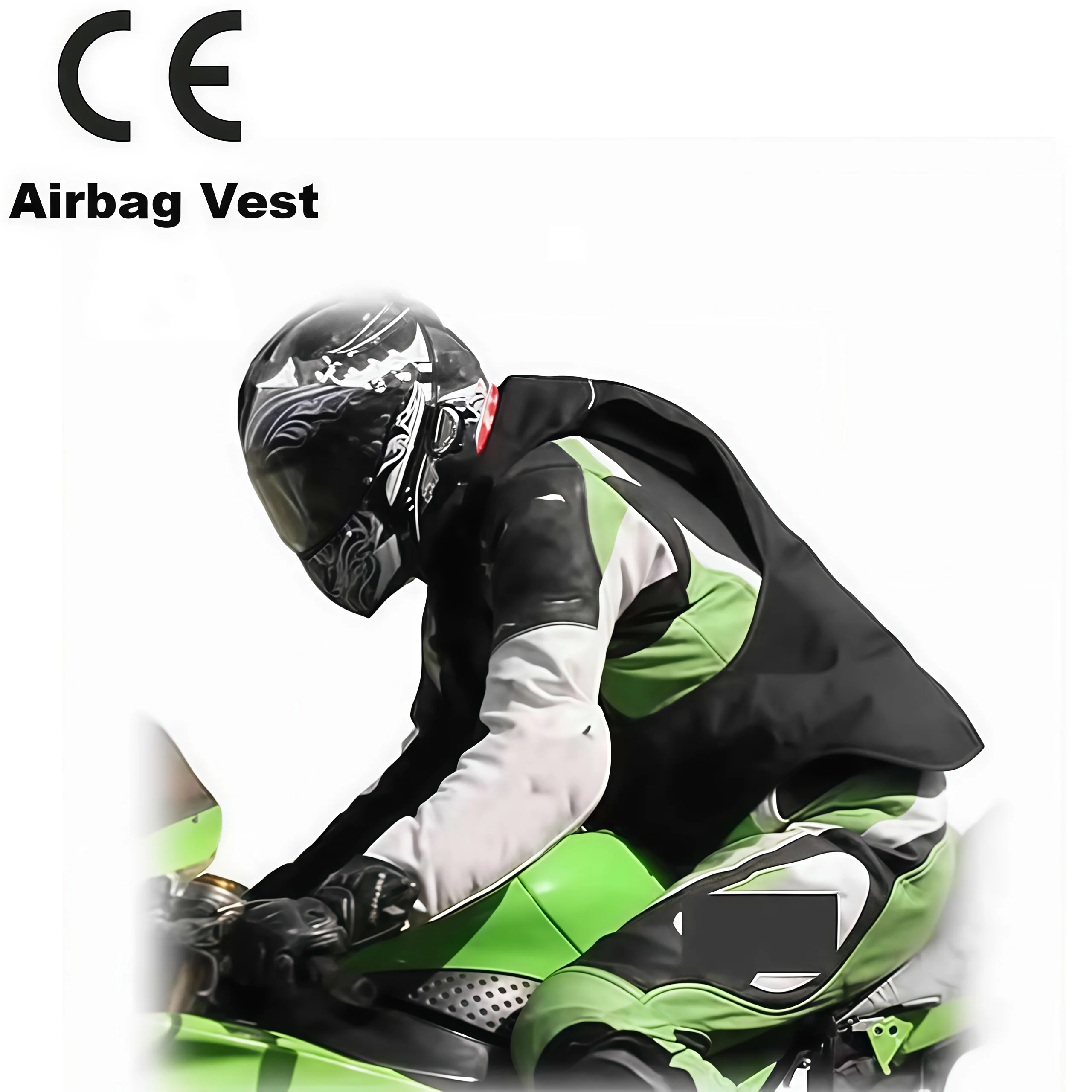 Durable Nylon Racing Moto Style Motorcycle Protective Gear Fast Inflating Motocross Airbag Vest For Breathable Waterproof