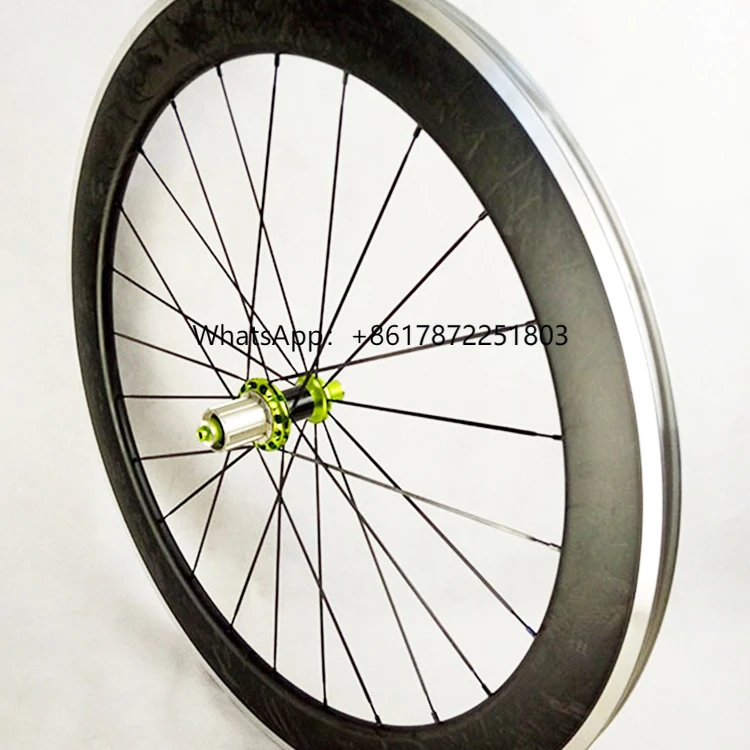 

With Powerway R36 Hub Pillar 1420 Spoke 23mm Wide 60 Depth Clincher Carbon Alloy Wheel Marble Road Bicycle Wheel V Brake