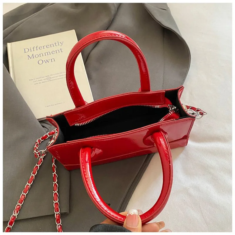 حقيبة يد نسائية جلدية أنيقة الراقية العلامة التجارية الفاخرة المألوف الشهيرة مصمم باريس خمر ركاب حقيبة يومية ​