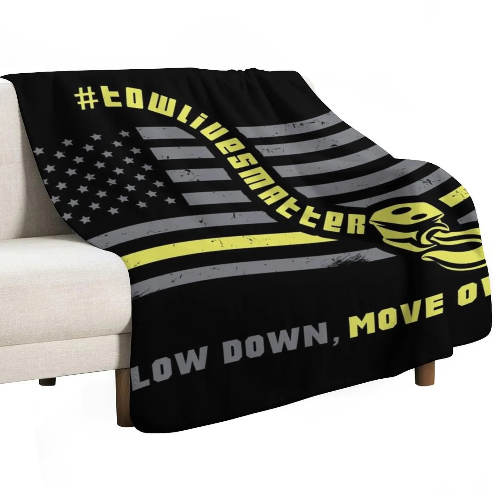Slow Down Move Over - Tow Truck Operator Gift Throw Blanket funny gift Heavy Hairy for babies Vintage Blankets