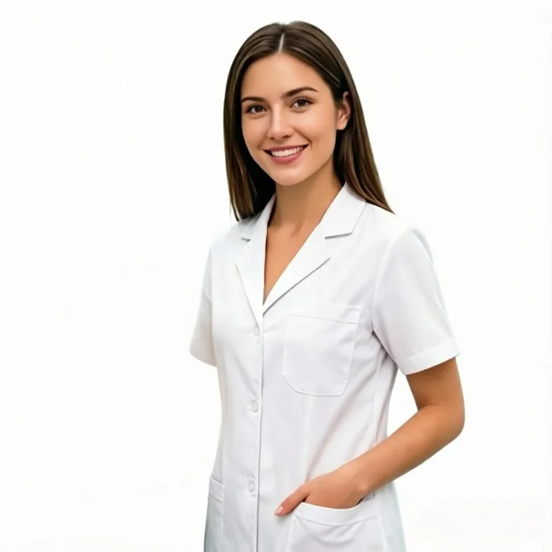 Uisex Multifunctional Medical White Coat Doctor Nurse Outpatient Dental Orthopedic Pharmacy Workwear Experimental Suit