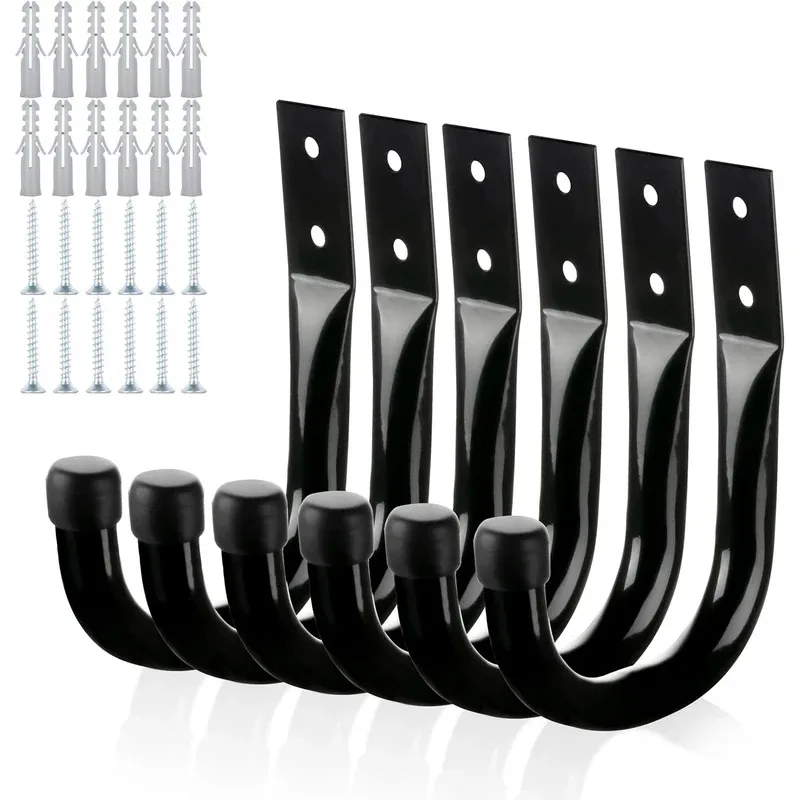 AliExpress NONE Garage Gardening Hollow Round Tube Metal Hook Set, Warehouse Tool Storage, J-Shaped Hook, Bicycle Hook