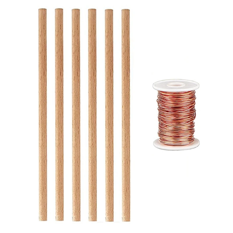 

99.9% Pure Copper For Electro Culture Gardening Copper Wire With 6 Stake Fit For Growing Garden Plants And Vegetables