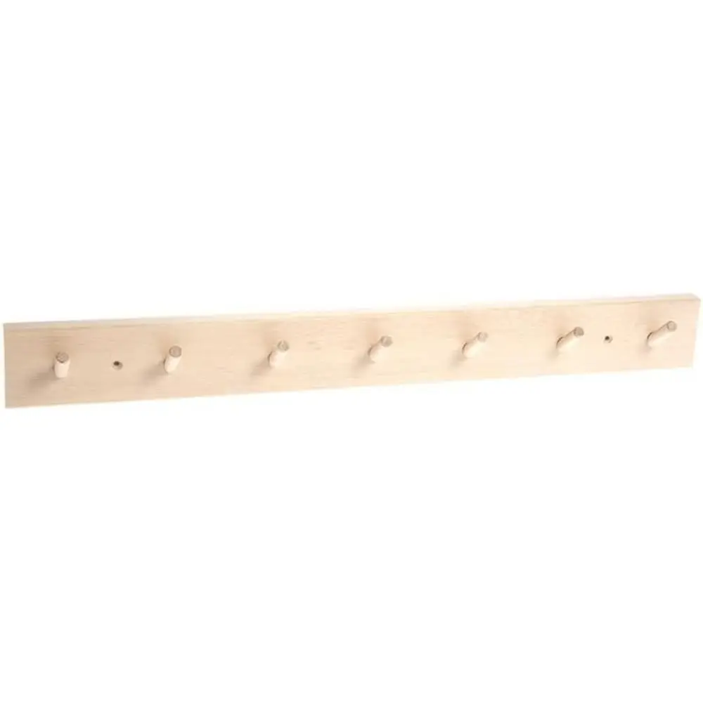 

Seven-Hook Birch Wood Wall Mounted Coat Rack